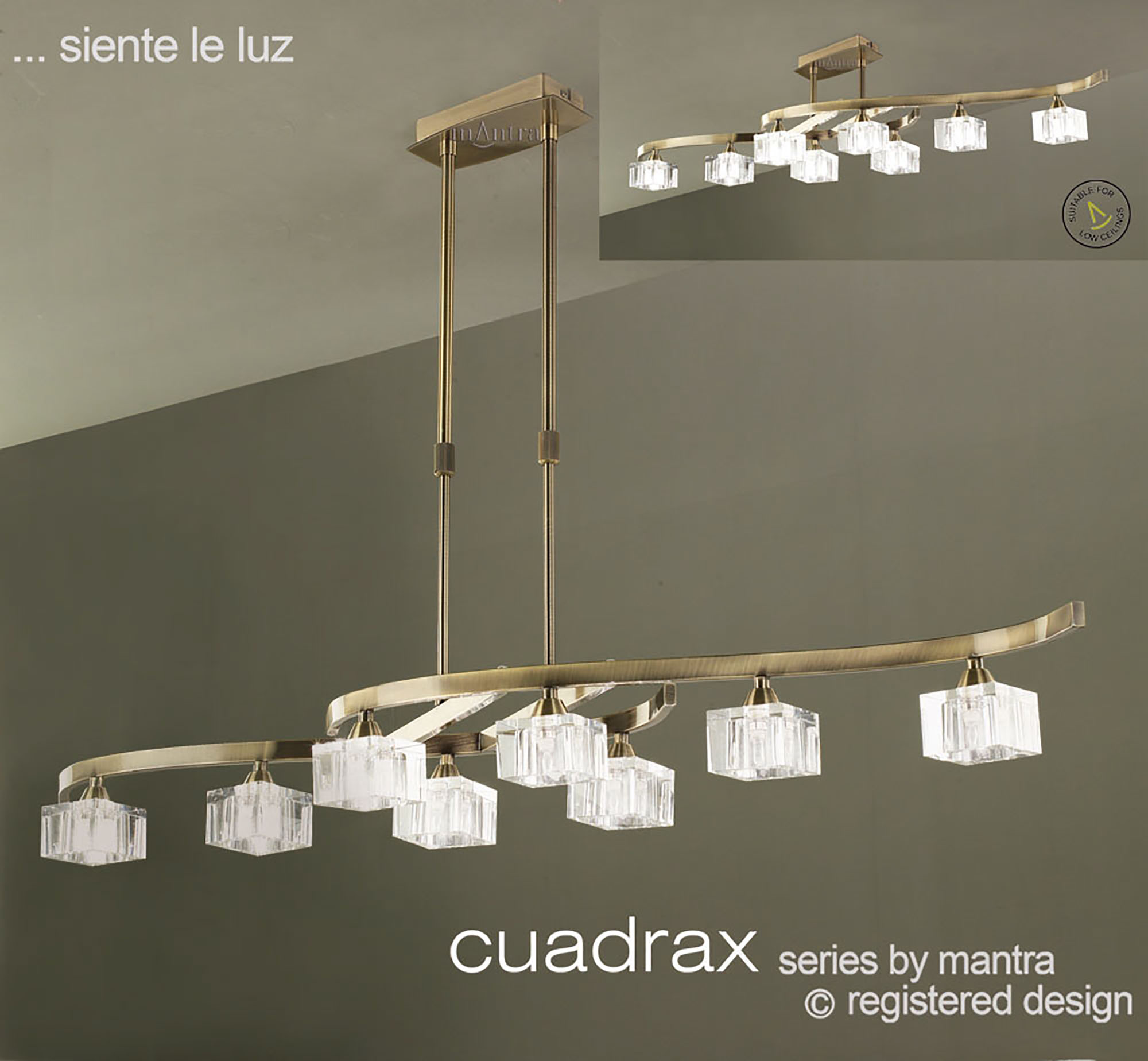 Cuadrax AB Ceiling Lights Mantra Contemporary Ceiling Lights Cuadrax AB Ceiling Lights Mantra Contemporary Ceiling Lights